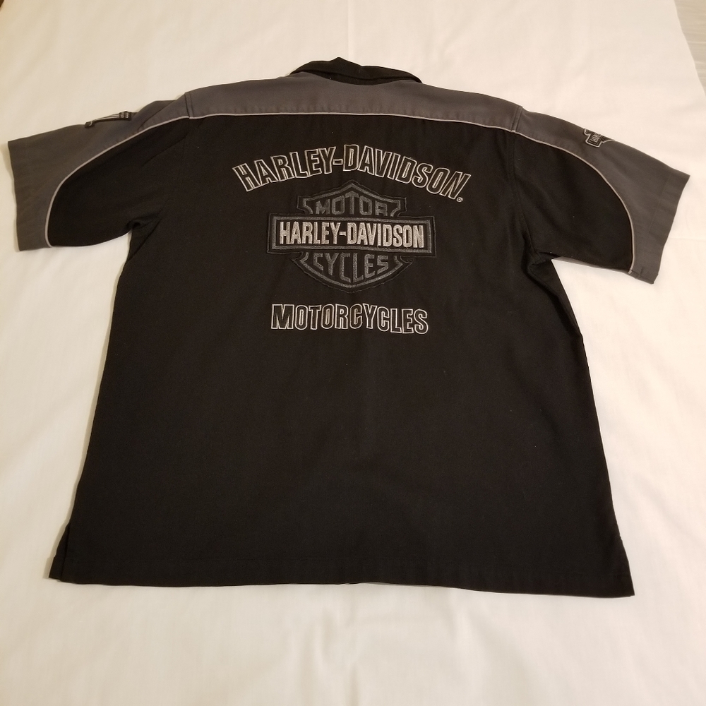 Harley-Davidson Men's Collared Short Sleeve Shirt